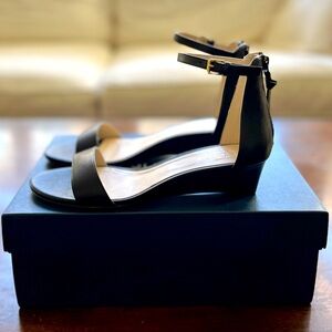 Cole Haan Women's Black Adderly Wedge Sandals